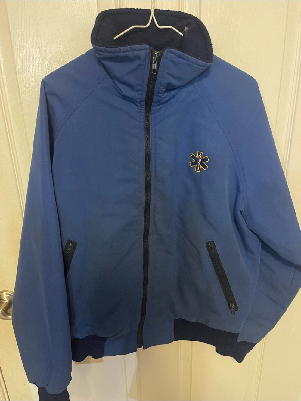 Blue Men's Lightweight Zip-Front Jacket